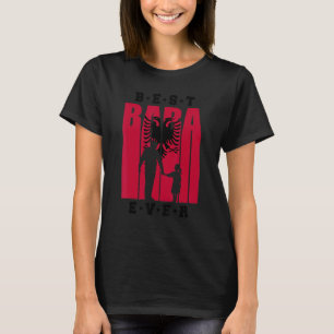 Mens Albania Baba With Daughter Albanian Dad Of A  T-Shirt