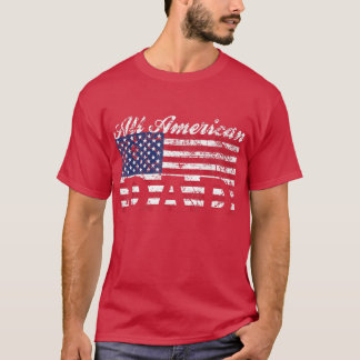 Mens All American Dad American Flag  Fathers Day G T-Shirt