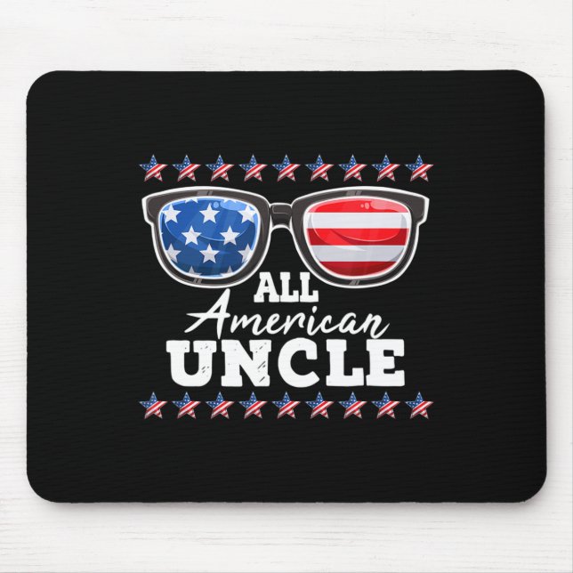 Mens All American UNCLE Men  Mouse Mat (Front)