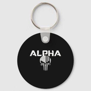 Mens Alpha - Gym Fitness Workout Bodybuilding Moti Key Ring