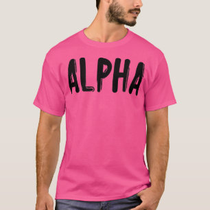 Mens ALPHA Gym Fitness Workout Bodybuilding Motiva T-Shirt