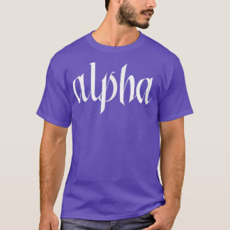 Mens ALPHA Gym Fitness Workout Bodybuilding Motiva T-Shirt