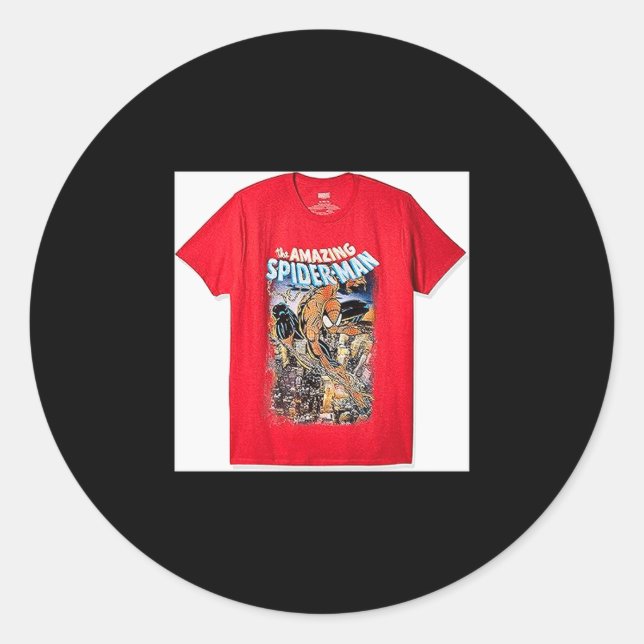 Mens Amazing  Classic Round Sticker (Front)