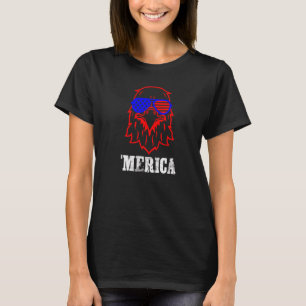 Mens America Eagle 4th Of July Great American Flag T-Shirt