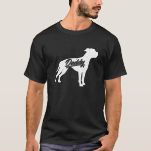 Mens American Bulldog Daddy - Papa Fathers Of Amer T-Shirt