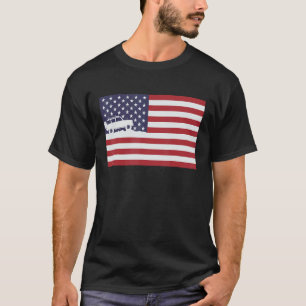 Mens American Flag 4x4 Offroad July 4th Off Road 4 T-Shirt