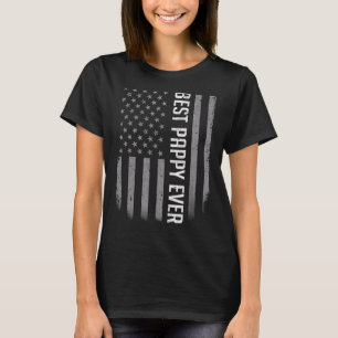Mens American Flag Dad   For Fathers Day Best Papp T-Shirt