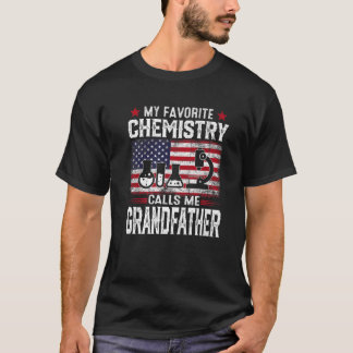 Mens American Flag My Favourite Chemistry Calls Me T-Shirt