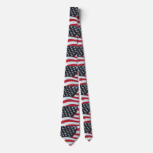 Men's American Flag Necktie