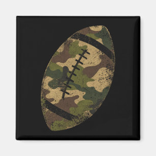 Mens american football camouflage design magnet