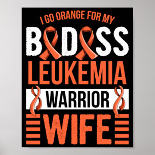 Mens Aml Leukaemia Design For A Husband Of A Poster