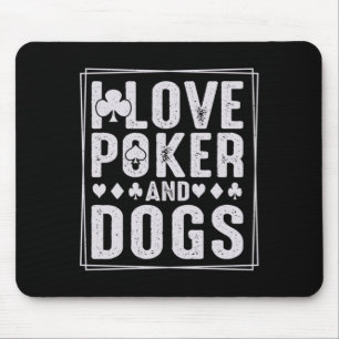 Mens And Dogs Funny Play Card Gambler Performance Mouse Mat
