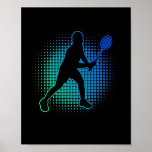 Men's And Women's Dminton Dminton Player Poster