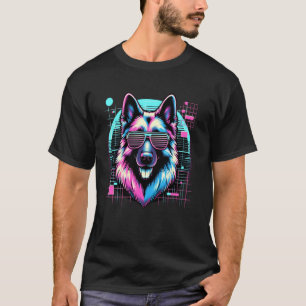 Mens and Womens GSD Vintage Vaporwave German Sheph T-Shirt