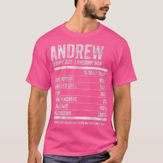 Mens Andrew Nutrition Personalized Name Funny Nam T-Shirt