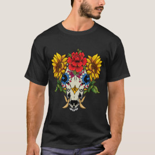Mens Animal Boar Pig Floral Souls Day Of T-Shirt