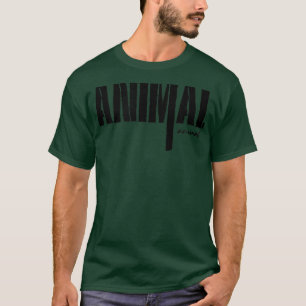 Mens ANIMAL Gym Fitness Workout Bodybuilding Motiv T-Shirt