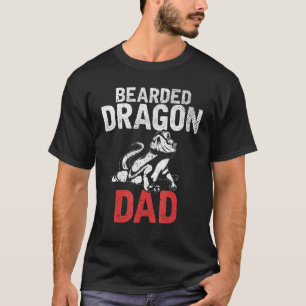 Mens Animal Pet Dad Lizard Reptile Bearded Dragon T-Shirt