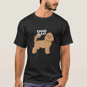 Mens Apricot Poodle Dog Dad Man T-Shirt