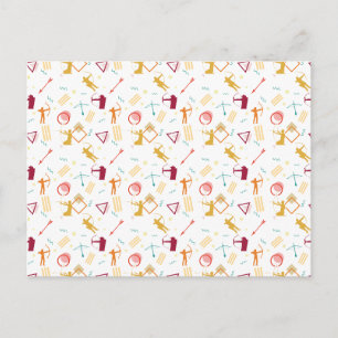 Men's Archery - Boys Bow and Arrow Pattern Postcard