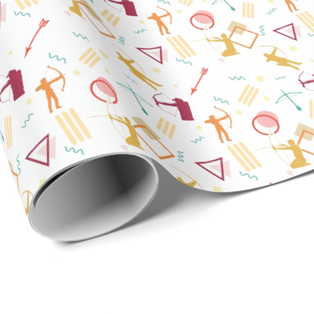 Men's Archery - Boys Bow and Arrow Pattern Wrapping Paper (Roll Corner)