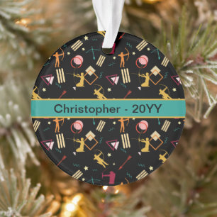 Mens Archery - Boys Bow n Arrow Abstract Art Ornament