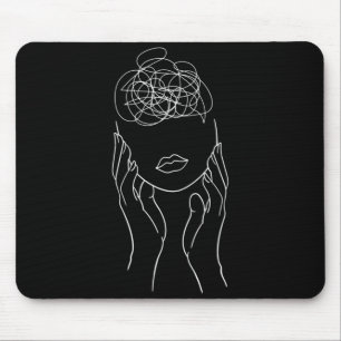 Mens Arrow Semicolon Mental Health Awareness Mouse Mat