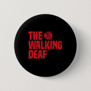 Mens Asl Sign Language Coach Deaf Awareness Gift 6 Cm Round Badge