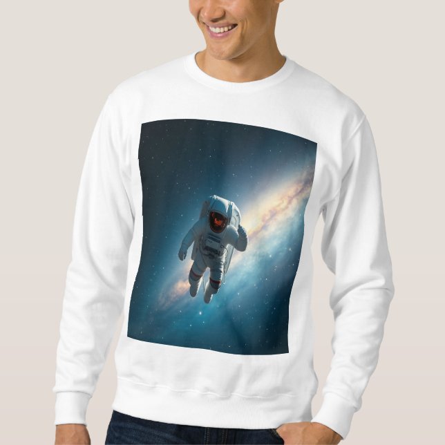 Men's Astronaut Space Galaxy Sweatshirt (Front)