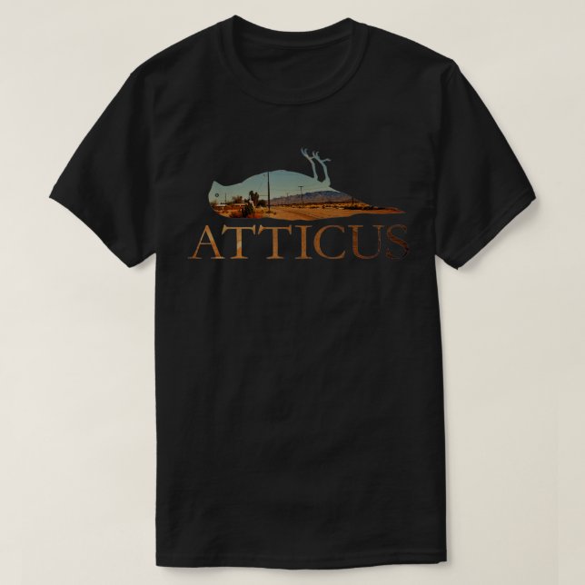 Mens ATTICUS Horizon Bird T Shirt (Photo Print) (Design Front)