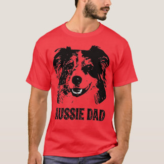 Mens Aussie Dad - Australian Shepherd Dog Dad  T-Shirt