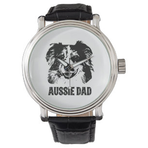 Mens Aussie Dad - Australian Shepherd Dog Dad Watch