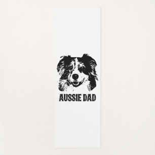 Mens Aussie Dad - Australian Shepherd Dog Dad Yoga Mat