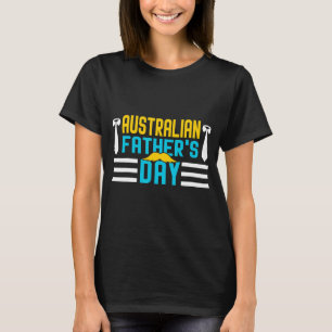 Mens Australian Father's Day Moustache 2022 T-Shirt
