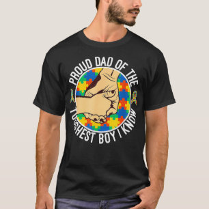 Mens Autism Awareness Dad For Son Boys Funny Auti T-Shirt