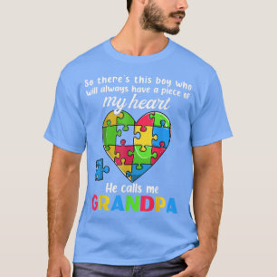 Men's Autism Awareness Grandpa Shirt, Funny Autist T-Shirt