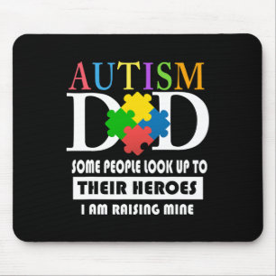 Mens Autism Dad Mouse Mat