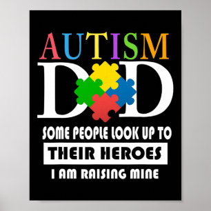 Mens Autism Dad Poster