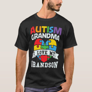 Mens Autism Spectrum Disorder Grandmother Awarenes T-Shirt