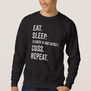 Mens Auto Mechanic Funny Garage Fix Cars Mechanic Sweatshirt