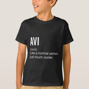 Mens Avi Definition Name Funny Personalised T-Shirt