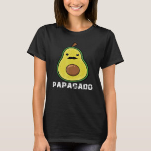 Mens Avocado Dad Vegan Guacamole Avocado Father's T-Shirt