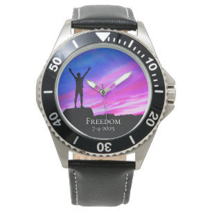 *~* Men's Award Graduation Retirement Freedom Sky Watch