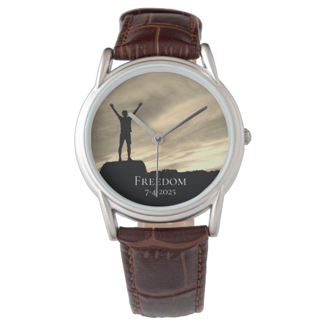 *~* Men's Award Graduation Retirement Freedom Watch (Front)