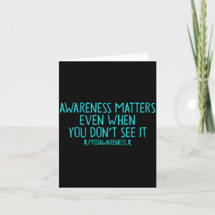 Mens awareness ptsd veteran trauma survivor card