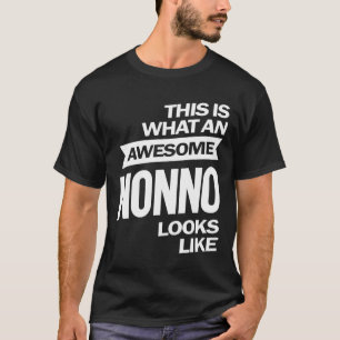 Mens Awesome Nonno Looks Like Grandpa Gift T-Shirt