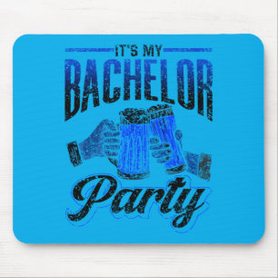 Mens Bachelor Party Bride Groom Team Performance Mouse Mat