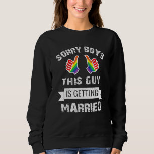 Mens Bachelor Party Lgbt Gay Pride Groom Bride 1 Sweatshirt
