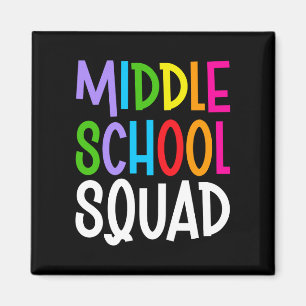 Mens back to school middle school squad team magnet