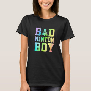 Mens Badminton Boy Graphic Shuttlecock Badminton P T-Shirt